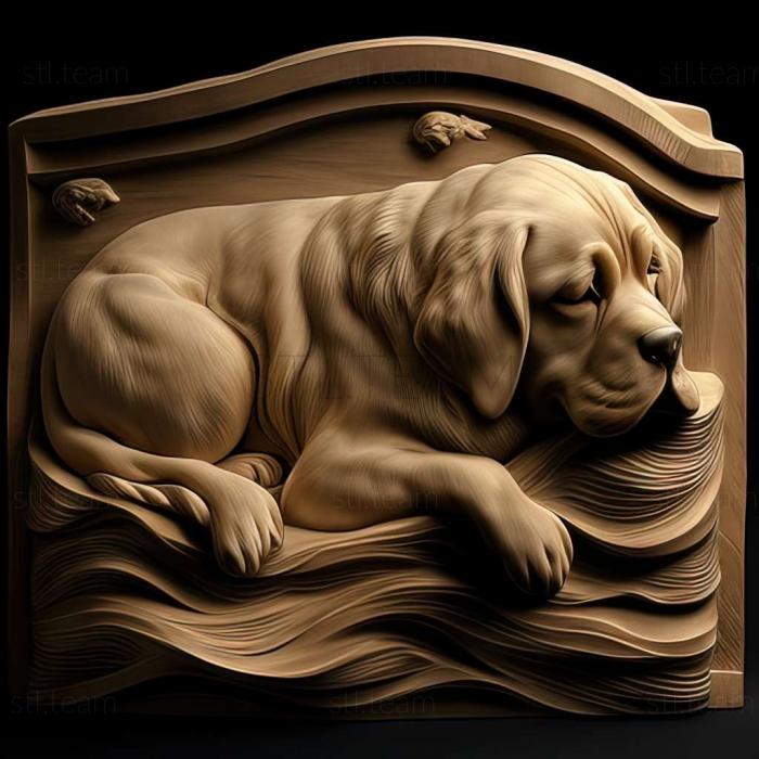 3D model Landseer dog (STL)